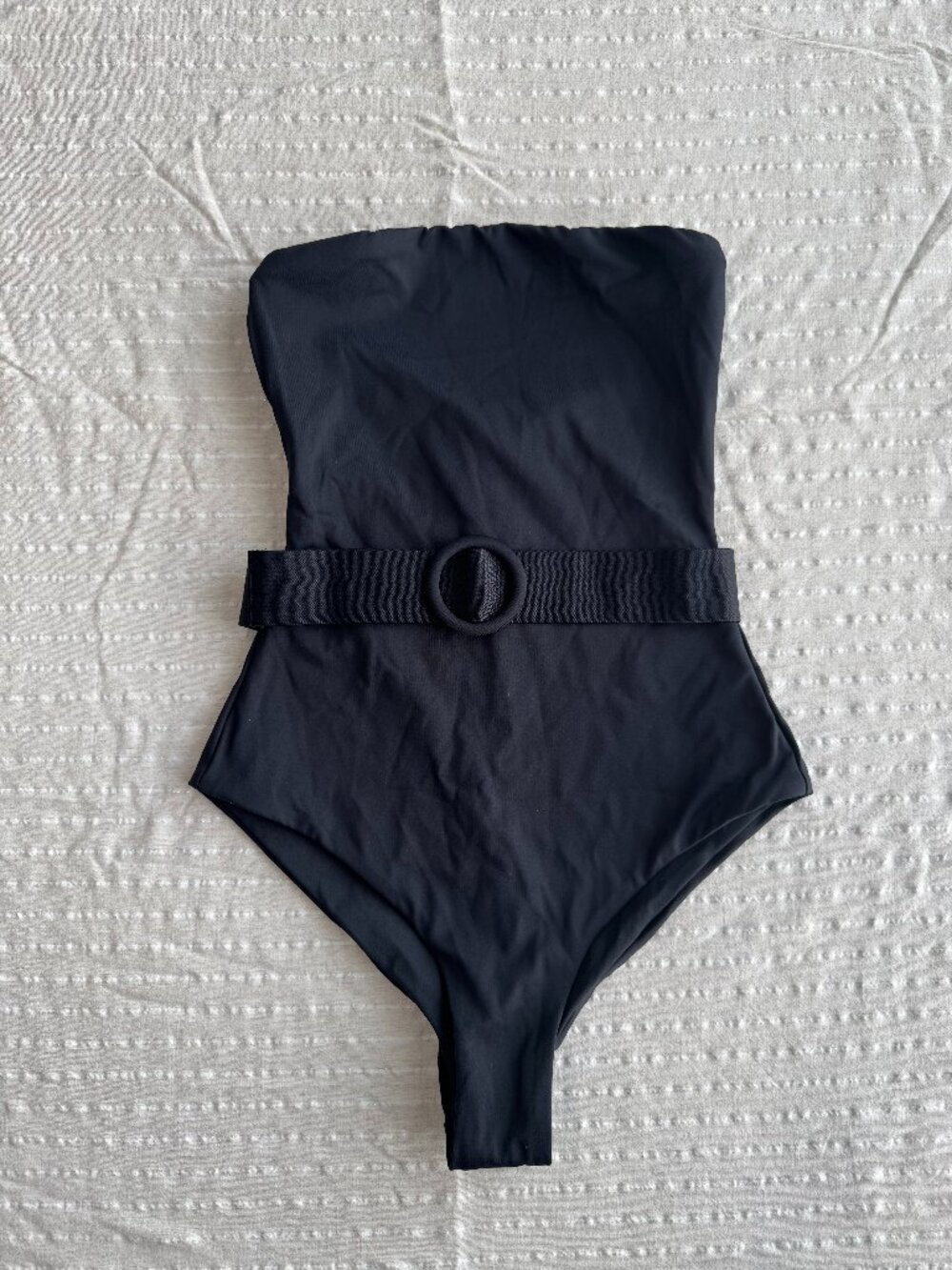 SKIMS Sculpting Swim Strapless One Piece in Onyx Size Small